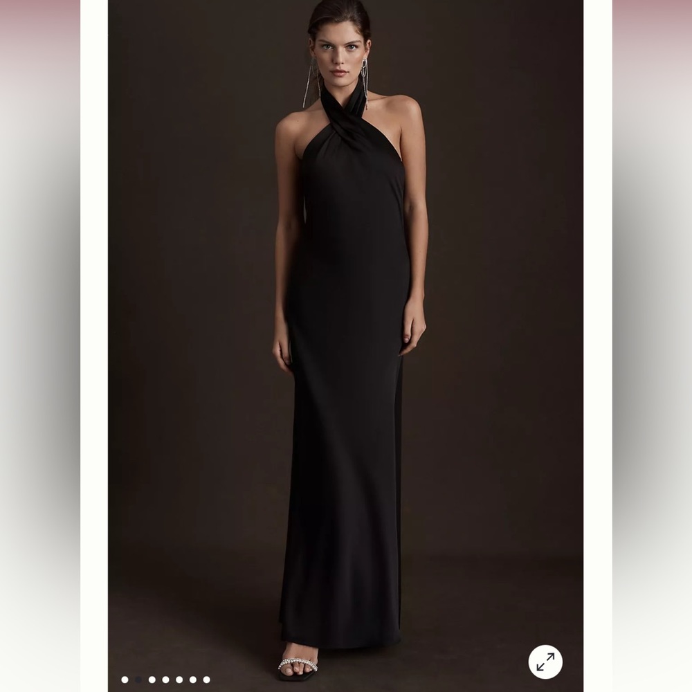 BHLDN Ruby Satin Charmeuse Dress - size 4